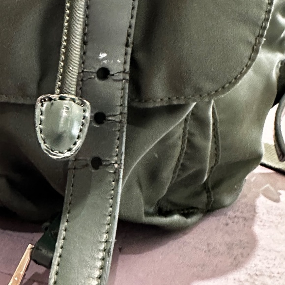 Prada dark green Nylon Backpack - Picture 6 of 14